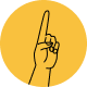 Numéro 1 avec les mains